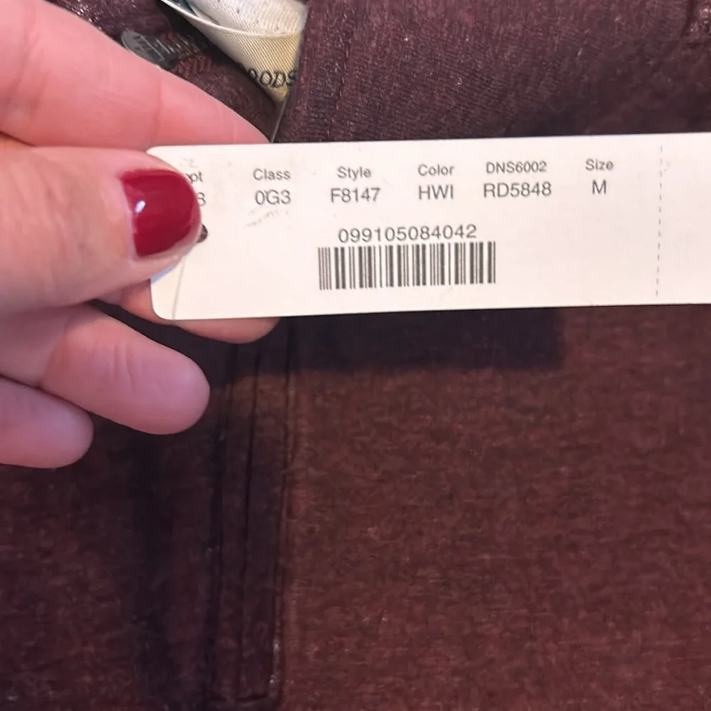 NWT J. Crew Pull-Over Sweater in Heathered Burgundy, M